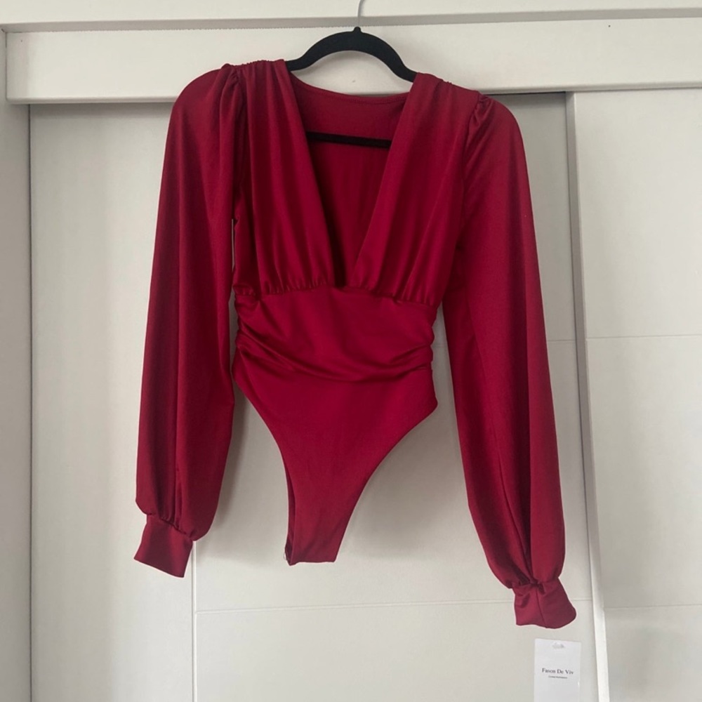 Red bodysuit